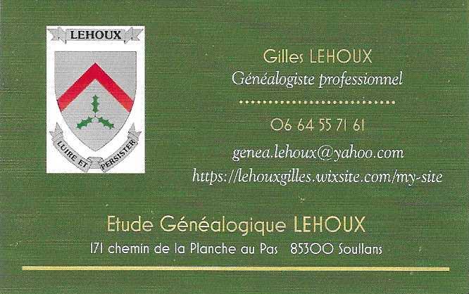 Etude Généalogique Lehoux