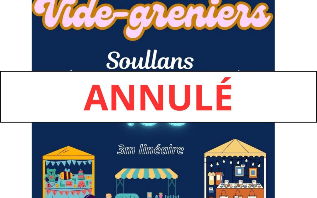 VIDE GRENIER ANNULÉ