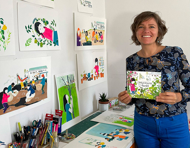 Atelier leporello avec Emmanuelle HOUSSAIS