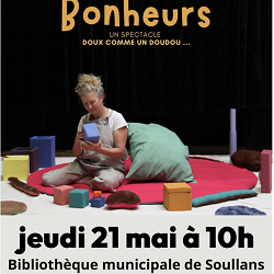 Spectacle « Premiers Bonheurs » par la Cie Les Doux Sauvages Jeudi 21 mai à 10h à la Médiathèque