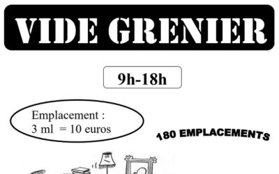 VIDE GRENIER DIMANCHE 14 JUIN 2026