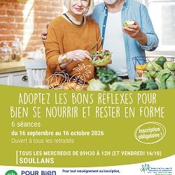 ATELIERS NUTRITION OUVERT A TOUS LES RETRAITÉS