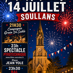 FEU D&rsquo;ARTIFICE 14 JUILLET 2026