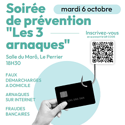 Soirée de prévention « Les 3 arnaques »
